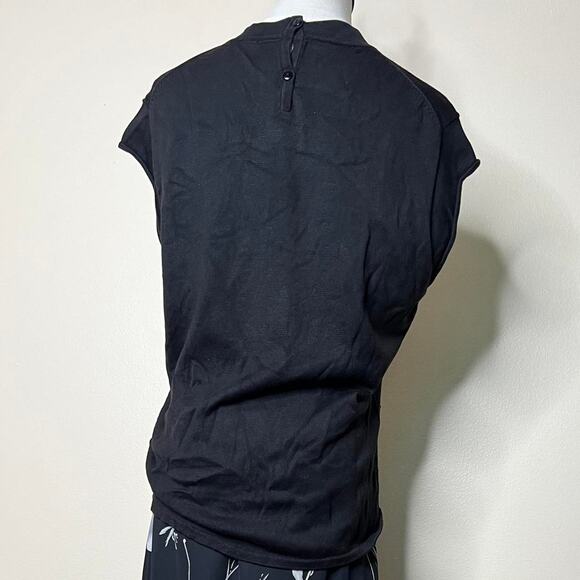 Y2K black and white heart graphic soft tunic - Picture 3 of 8